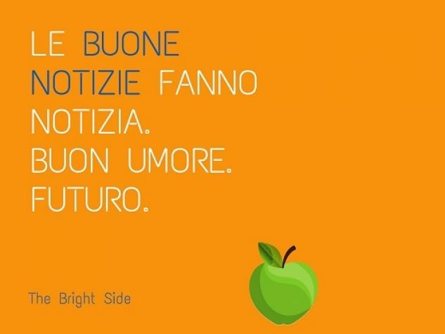 Le buone notizie generano positività.