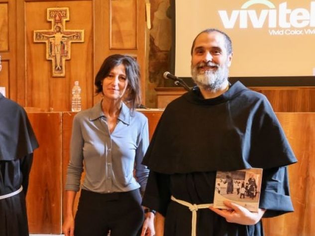 Presentazione del Bilancio sociale 2025 di Caritas sant'Antonio. Da sinistra fra G. Zamengo, fra A. Ramina, rettore della Basilica del Santo, Monica De Angeli, direttrice Comunità S.Francesco e fra Valerio Folli, direttore Caritas sant'Antonio.