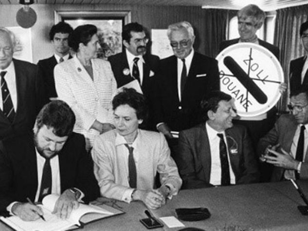 la firma dell'Accordo di Shengen il 14 giugno 1985