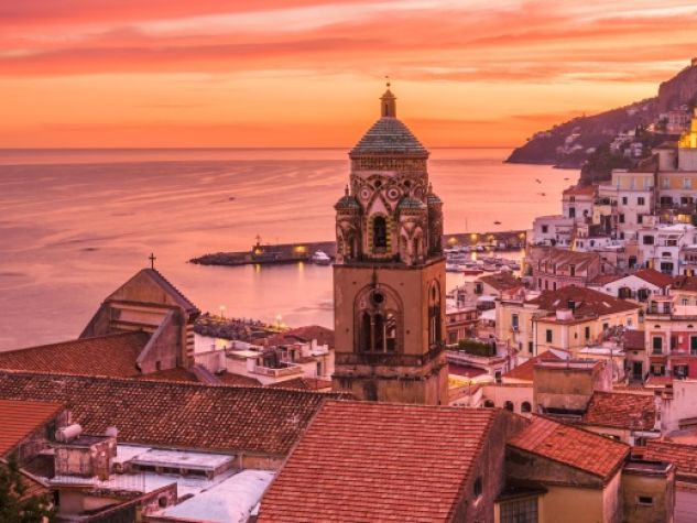 Il campanile del Duomo di Amalfi.
