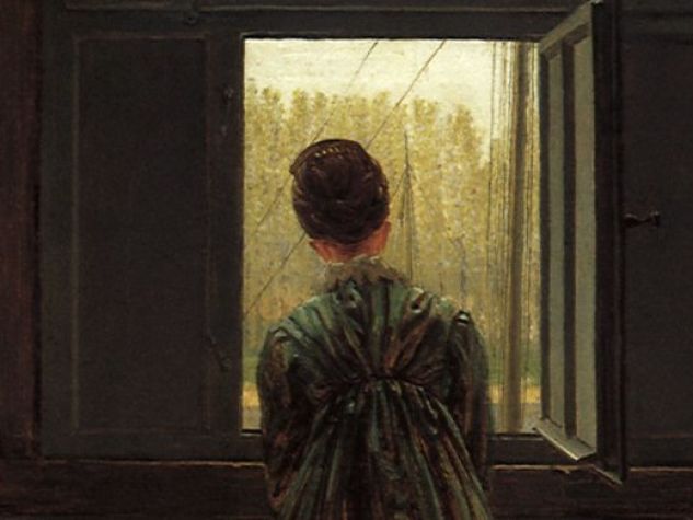 Caspar David Friedrich, «Donna alla finestra» (particolare), 1822.
