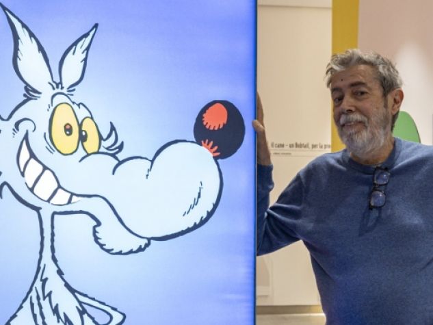 Alberto, un lupo tutto blu