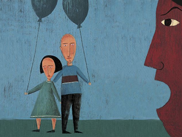figli tra genitori separati che litigano
