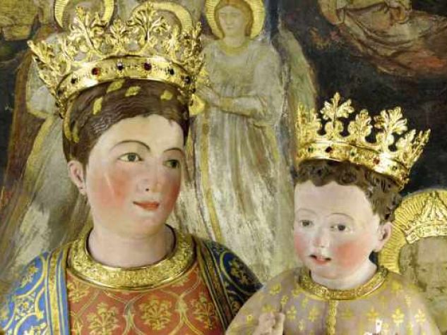 Madonna Mora, scolpita da Rinaldino di Francia nel 1396.