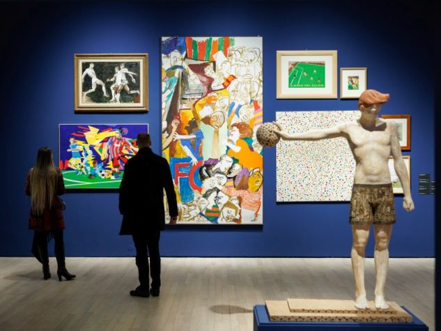 Veduta della mostra Sport. Le sfide del corpo al Mart di Rovereto (TN).