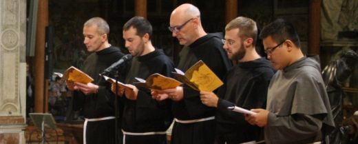 i 5 giovani frati emettono la professione solenne