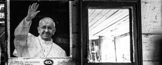 Foto di papa Francesco in una casa in Nicaragua