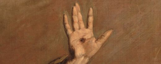 particolare della mano stigmatizzata di san Francesco