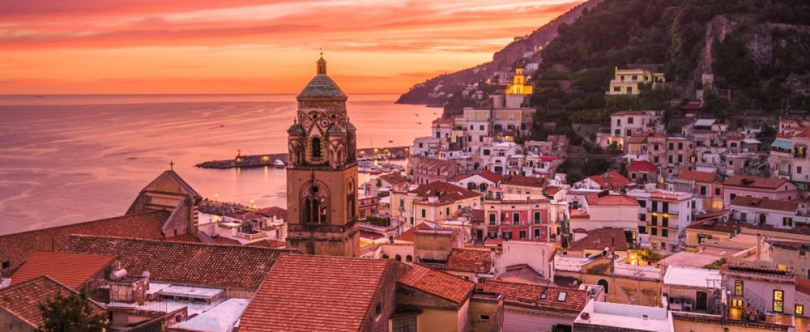 Il campanile del Duomo di Amalfi.