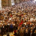 I fedeli partecipano alla Santa Messa delle 17. - © Nicola Bianchi