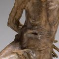 Auguste Rodin, Colei che fu la Belle Heaulmière, 1880-1883, gesso patinato, ocra, cm 51 x 30,5 x 26,5. Parigi, musée Rodin  - © musee Rodin, foto Christian Baraja