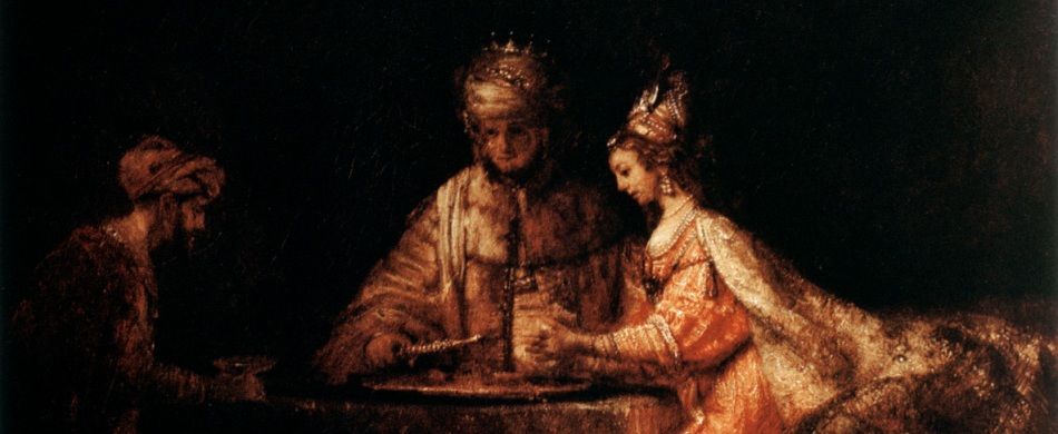 Rembrandt Van Rijn, «Assuero, Aman ed Ester» (1660 circa).