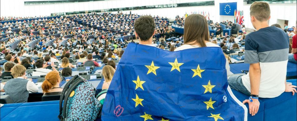 ragazzi al Parlamento Europeo