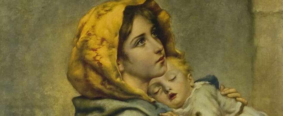 Roberto Ferruzzi, «Madonnina» (particolare), olio su tela, (1853-1934). 