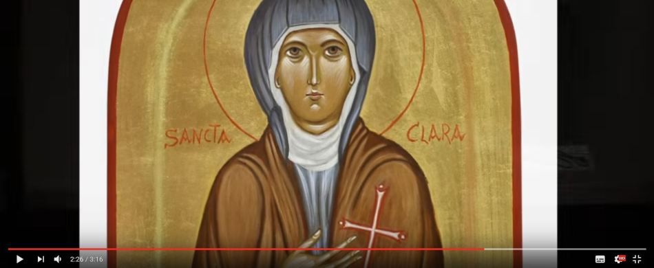 un'immagine di santa Chiara d'Assisi