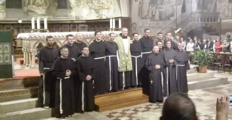 i novizi in Basilica inferiore ad Assisi